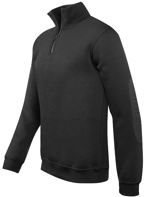 Sweat-shirt col montant zippé