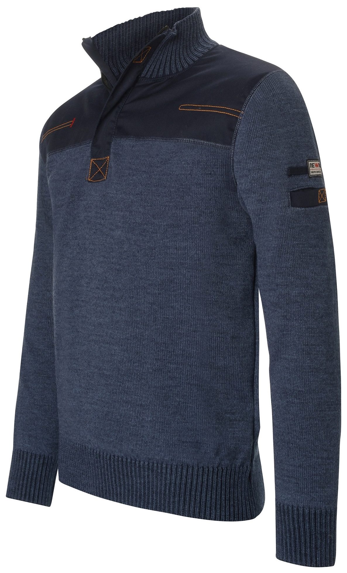 Pull col montant zippé