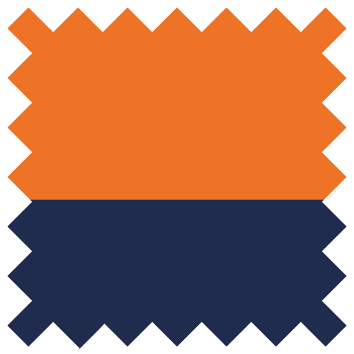 Marine / Orange Fluo