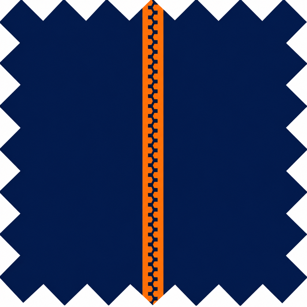 Marine zip orange