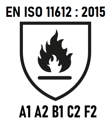 EN ISO 11612 : 2015 A1 A2 B1 C2 F2
