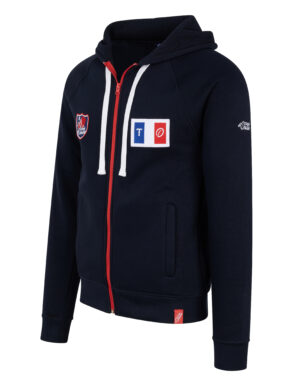 Gilet zippé à capuche