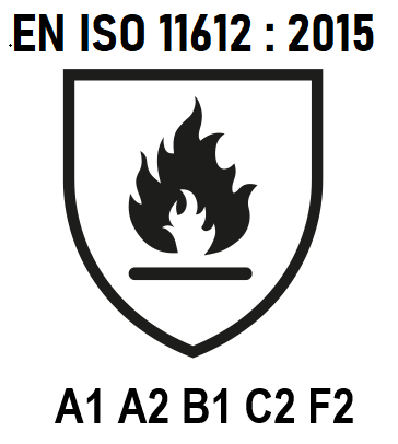 EN ISO 11612 : 2015 A1 A2 B1 C2 F2